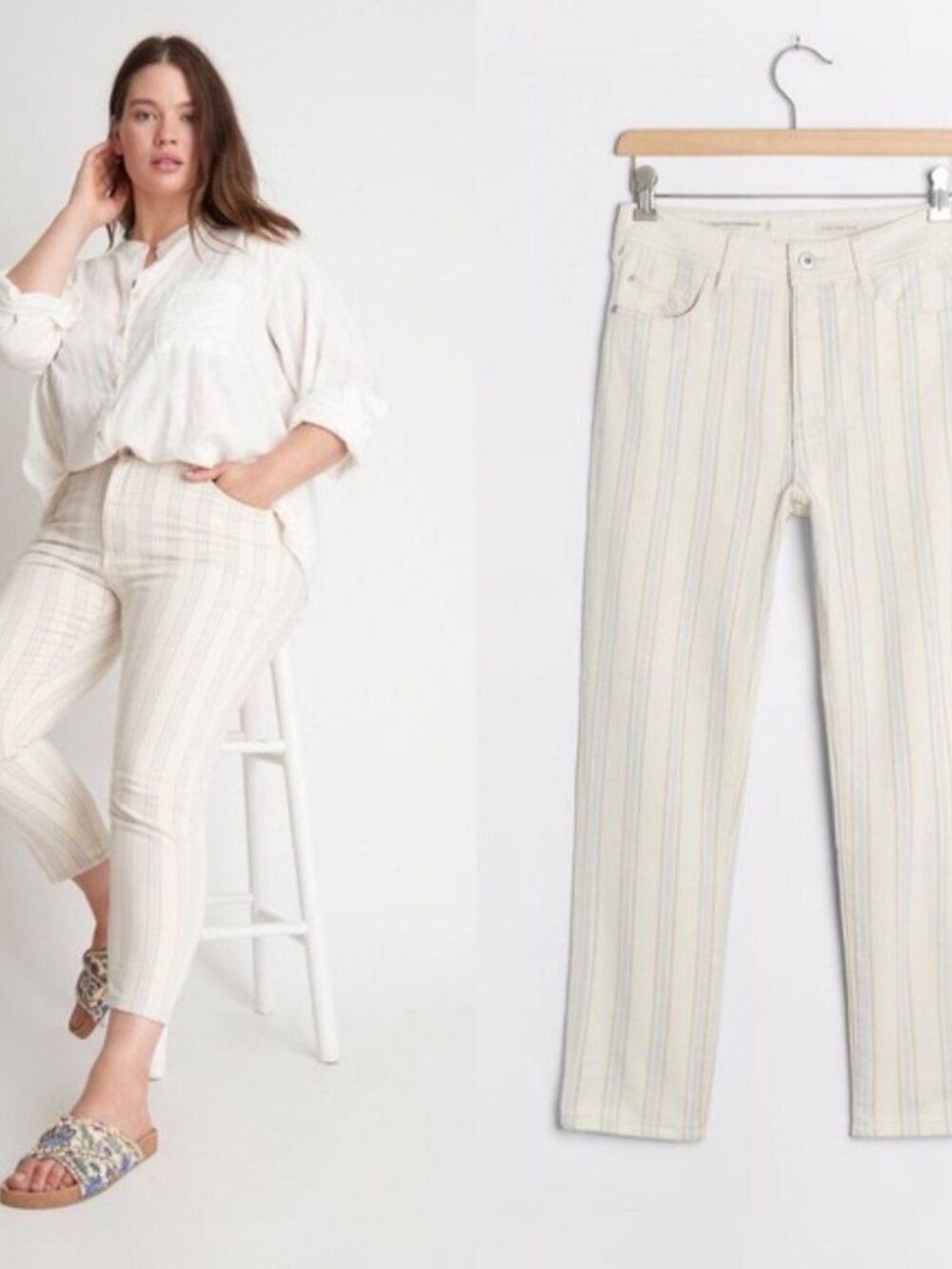 Anthropologie Pilcro Fleur High Rise Slim Jean